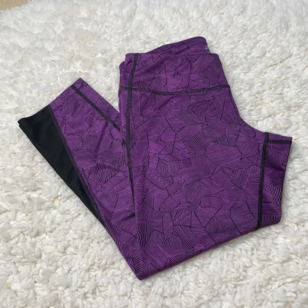 Purple Patterned Nike DriFit Leggings CC5